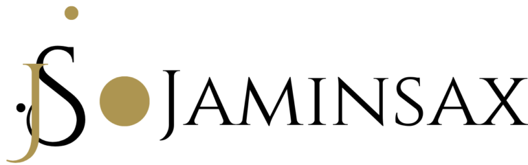 jaminsax gold black logo